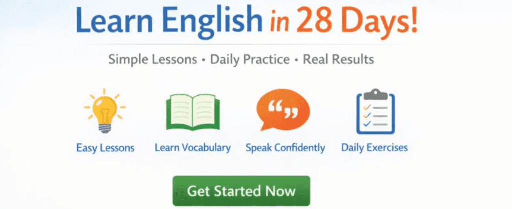 learn English in 28 days | english.humanityuapd.com