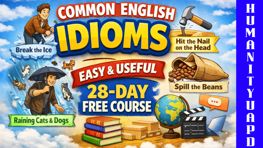 Common English Idioms (Easy and Useful) | 28-day Free Course 1 Common English Idioms