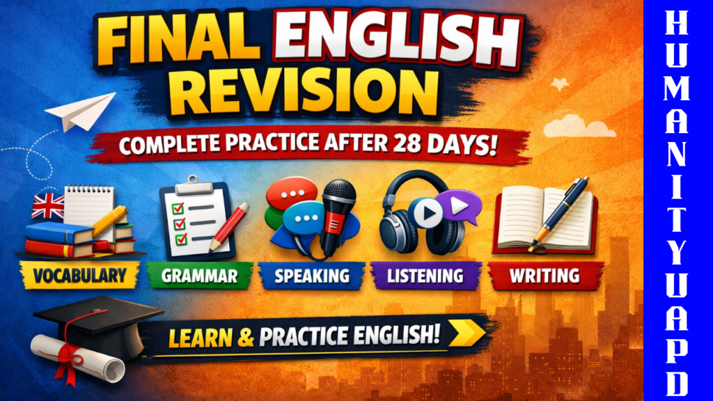 Final English Revision: Easy Complete Practice After 28 Days 1 Final English Revision